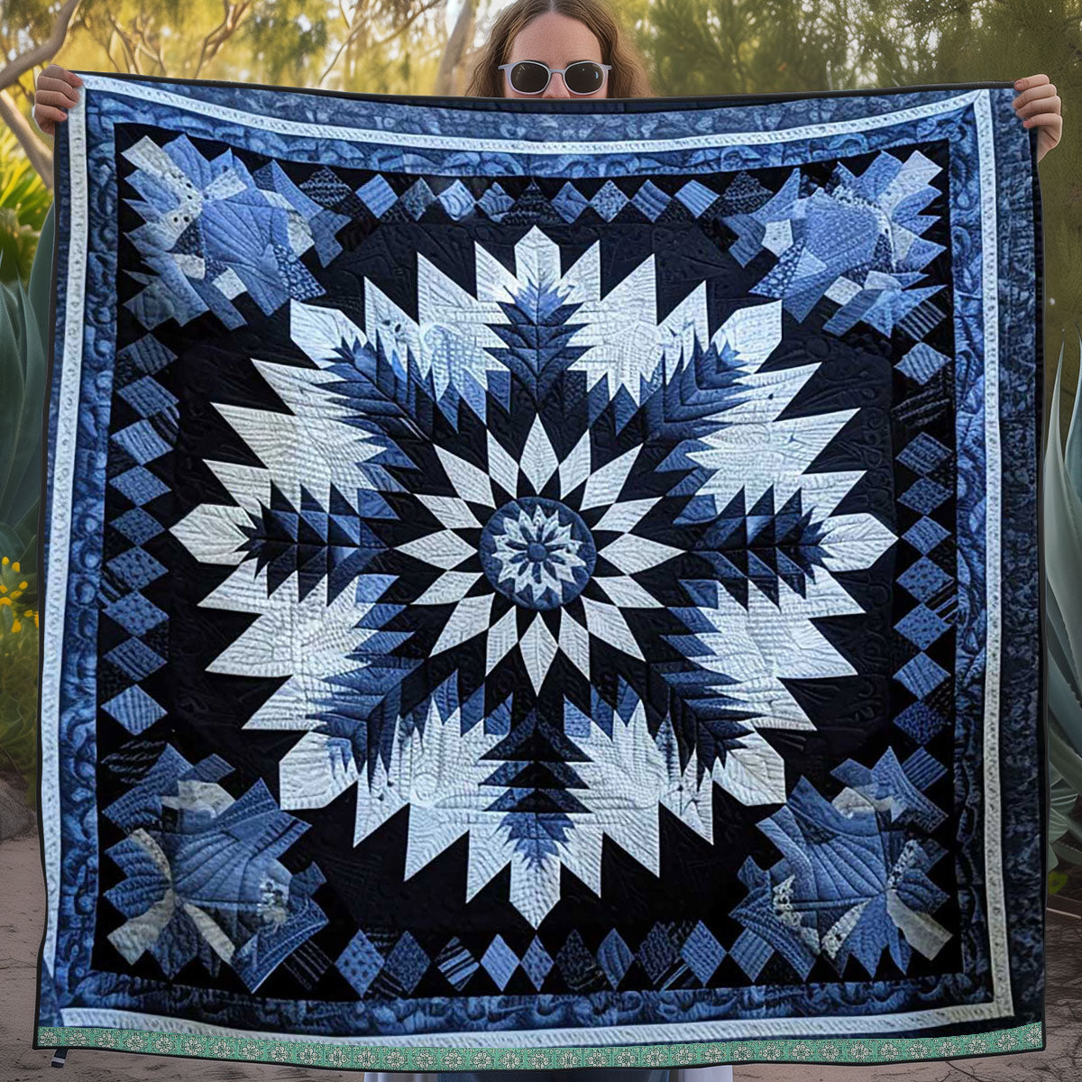 Native American Star WJ2409007CL Quilt