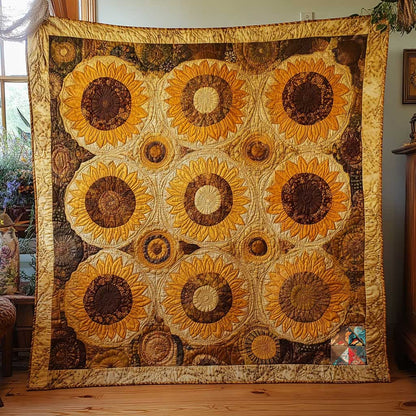 Golden Sunflower WN0711090CL Quilt