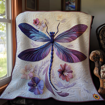 Purple Dragonfly WY2511033CL Quilt