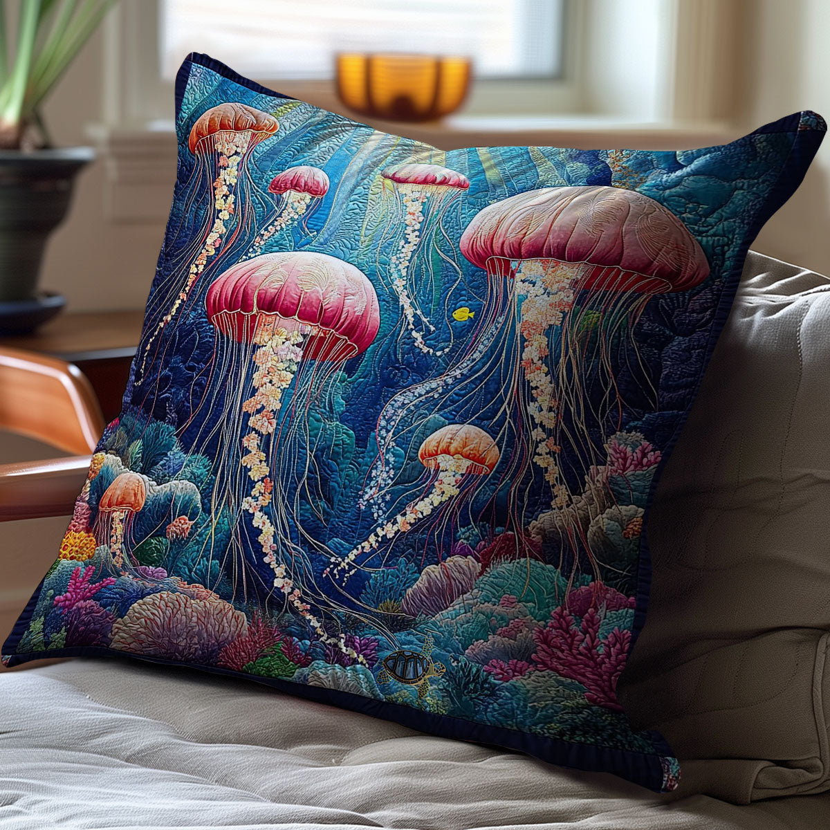 Jellyfish WY0412110CL Quilt Pillow Case