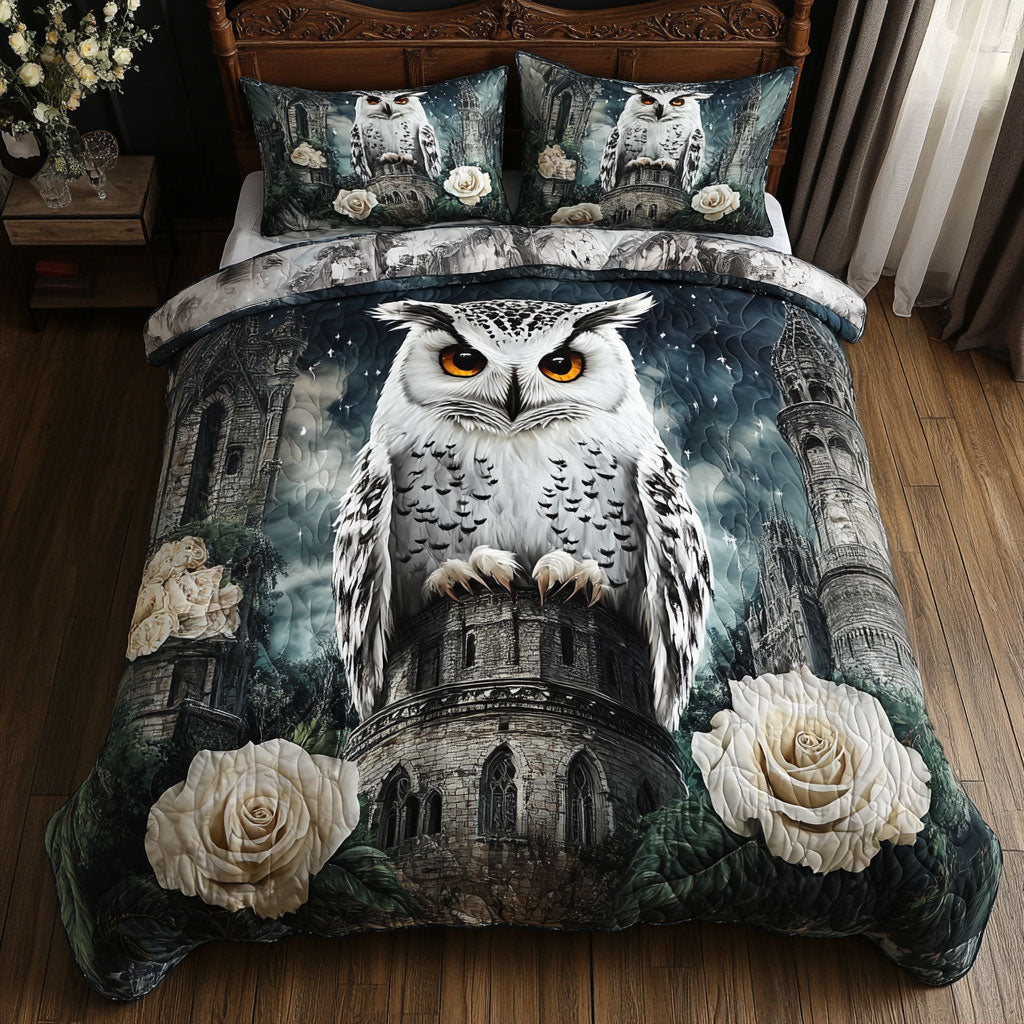 White Owl Roses WT2702025CL Duvet Cover Set