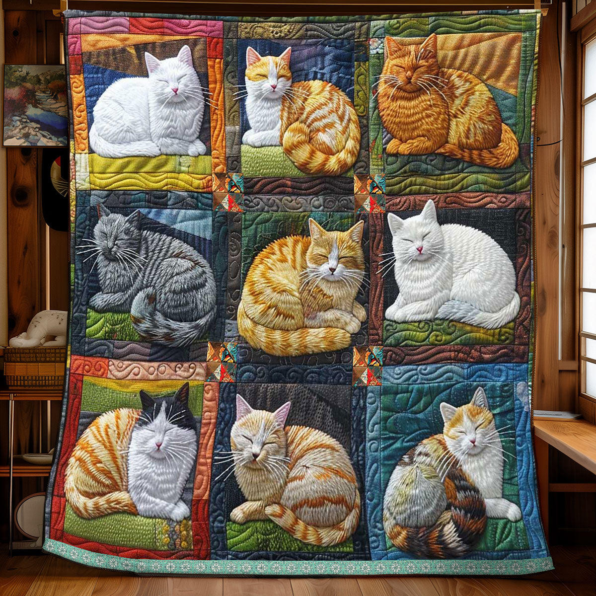Homie Cat Collection WP1210005CL Quilt