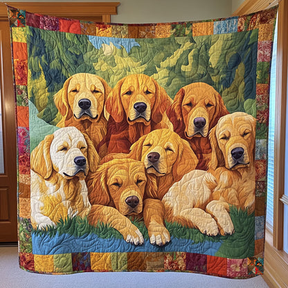 Golden Retrievers Sleeping WT0410004CL Quilt