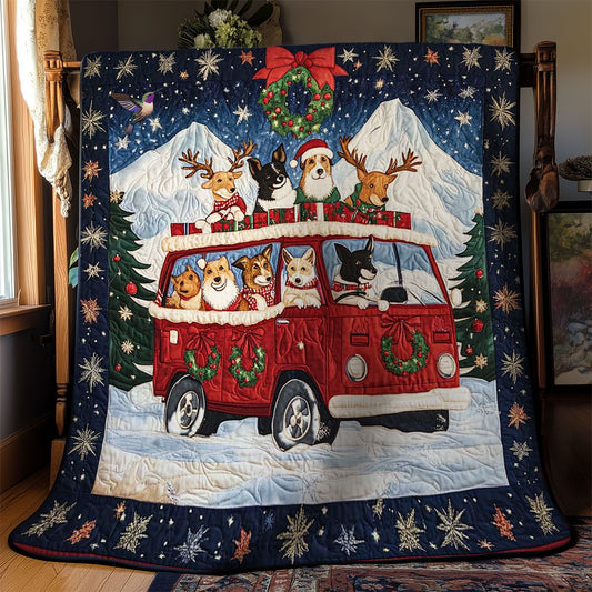 Merry Dogmas Road Trip WN2510052CL Quilt