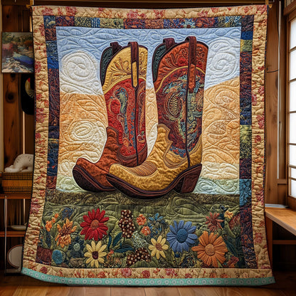 Colorful Cowboy Boots WX2211013CL Quilt