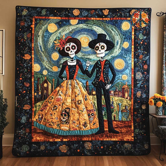 Day Of The Dead Starry Night WN2810021CL Quilt