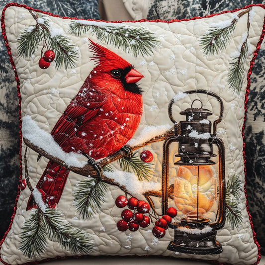 Cardinal Lantern Winter WT2702069CL Quilt Pillow Case