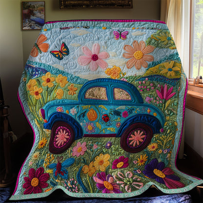 Floral Car  WX2112016CL  Quilt