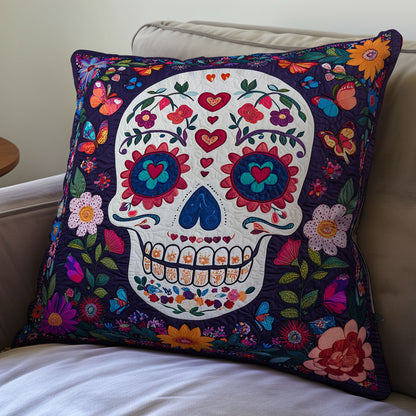 Skull Flower WX1612089CL Quilt Pillow Case