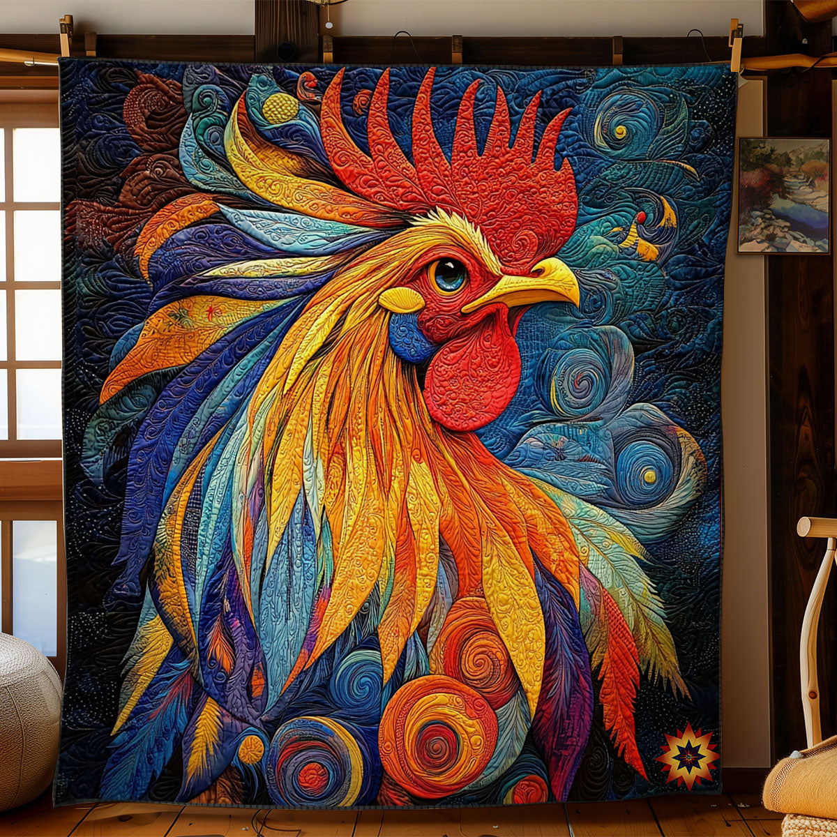 Rooster WY2911028CL Quilt
