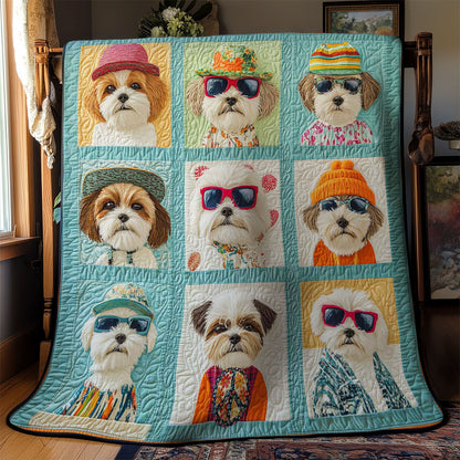 Shih Tzu Summer Vibes WN0811034CL Quilt