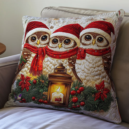 Santa Owl Family WY0612104CL Quilt Pillow Case