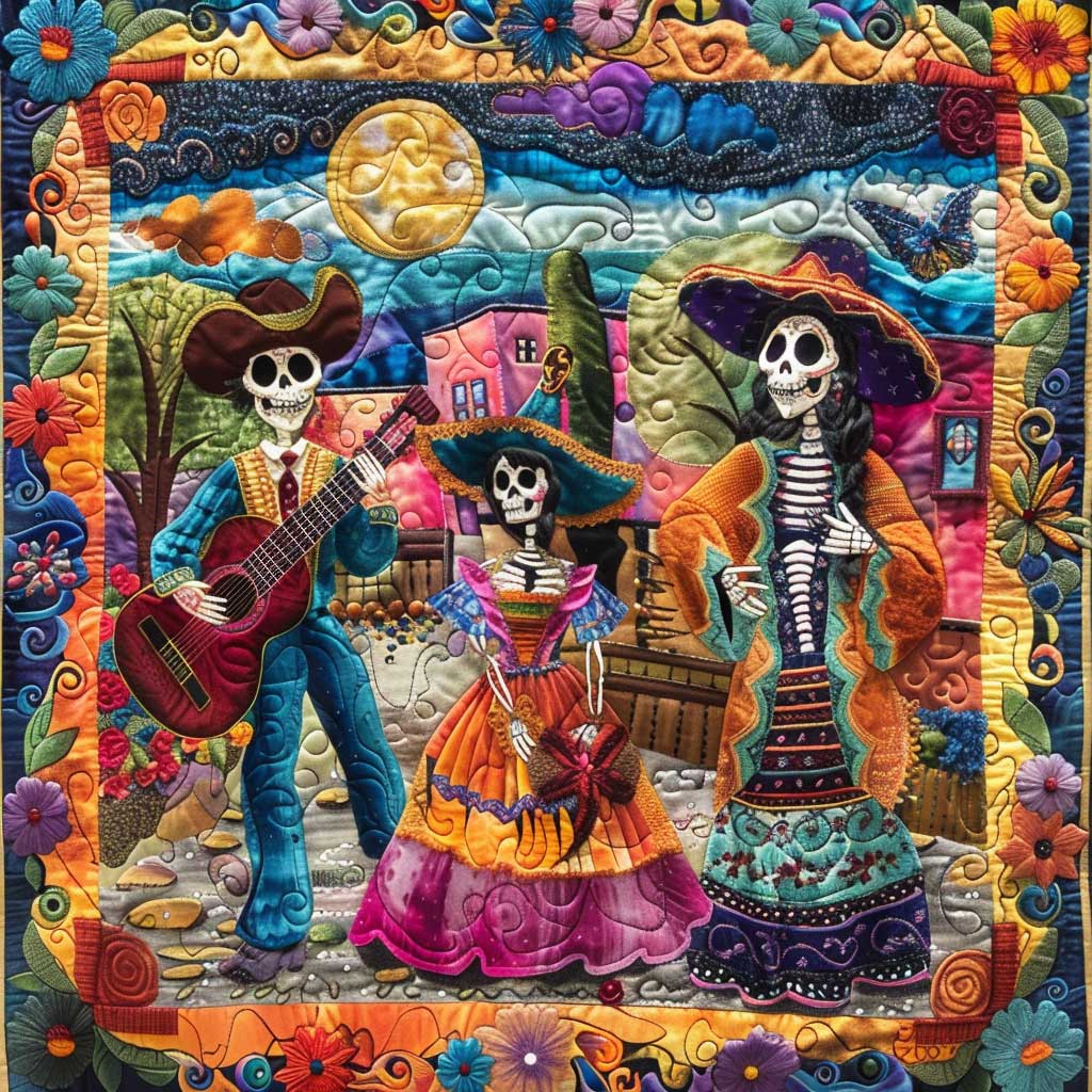 Day Of The Dead WJ2009010CL Quilt