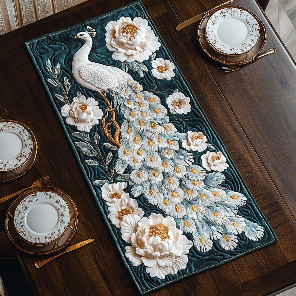 Floral Majesty CP2804041CL Quilted Table Runner