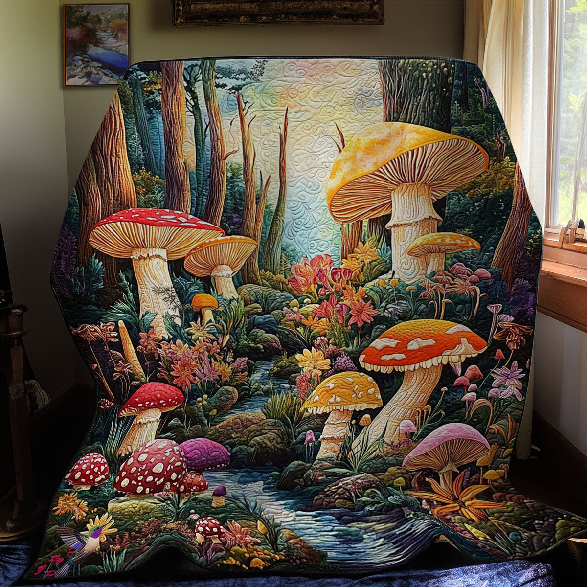 Mushroom Forest WY2511061CL Quilt