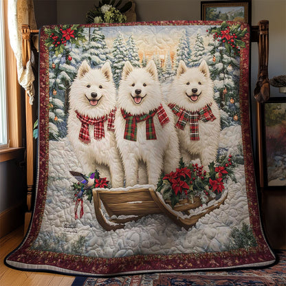 Winter Samoyed Bliss WN2811082CL Quilt