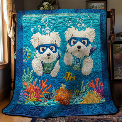 Westie Ocean Explorers WN0811056CL Quilt