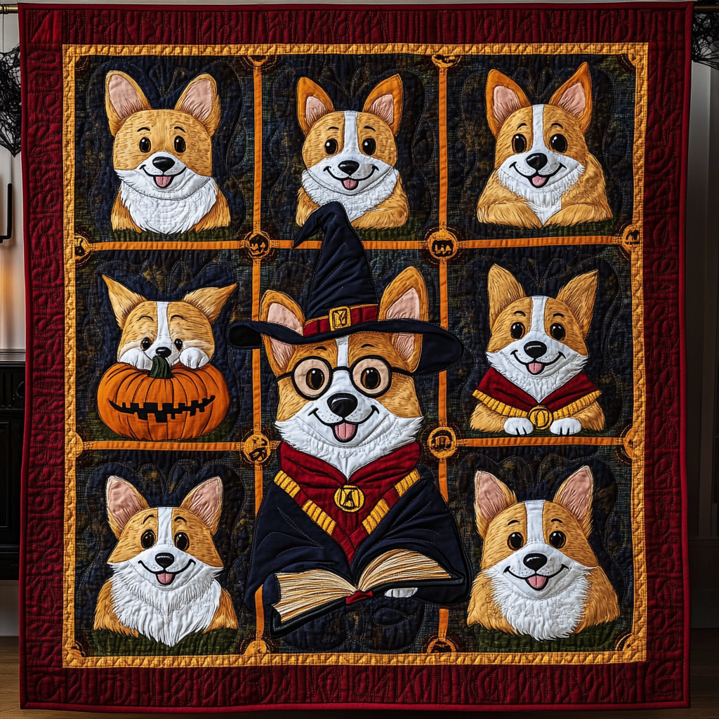 Corgi’s Magic Words WN2409023CL Quilt