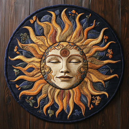 Peacful Sun CP0505014CL Quilted Round Mat