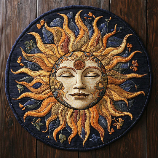 Peacful Sun CP0505014CL Quilted Round Mat