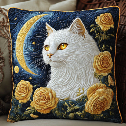 White Cat Roses WT2803041CL Quilt Pillow Case