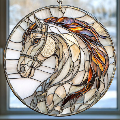 Horse WU2809009CL Stained Glass Suncatcher