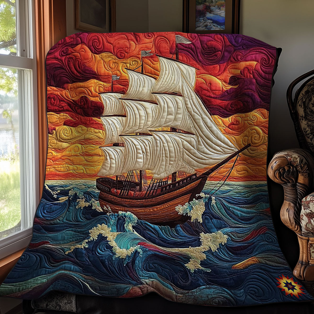 Sailboat WY0612012CL Quilt
