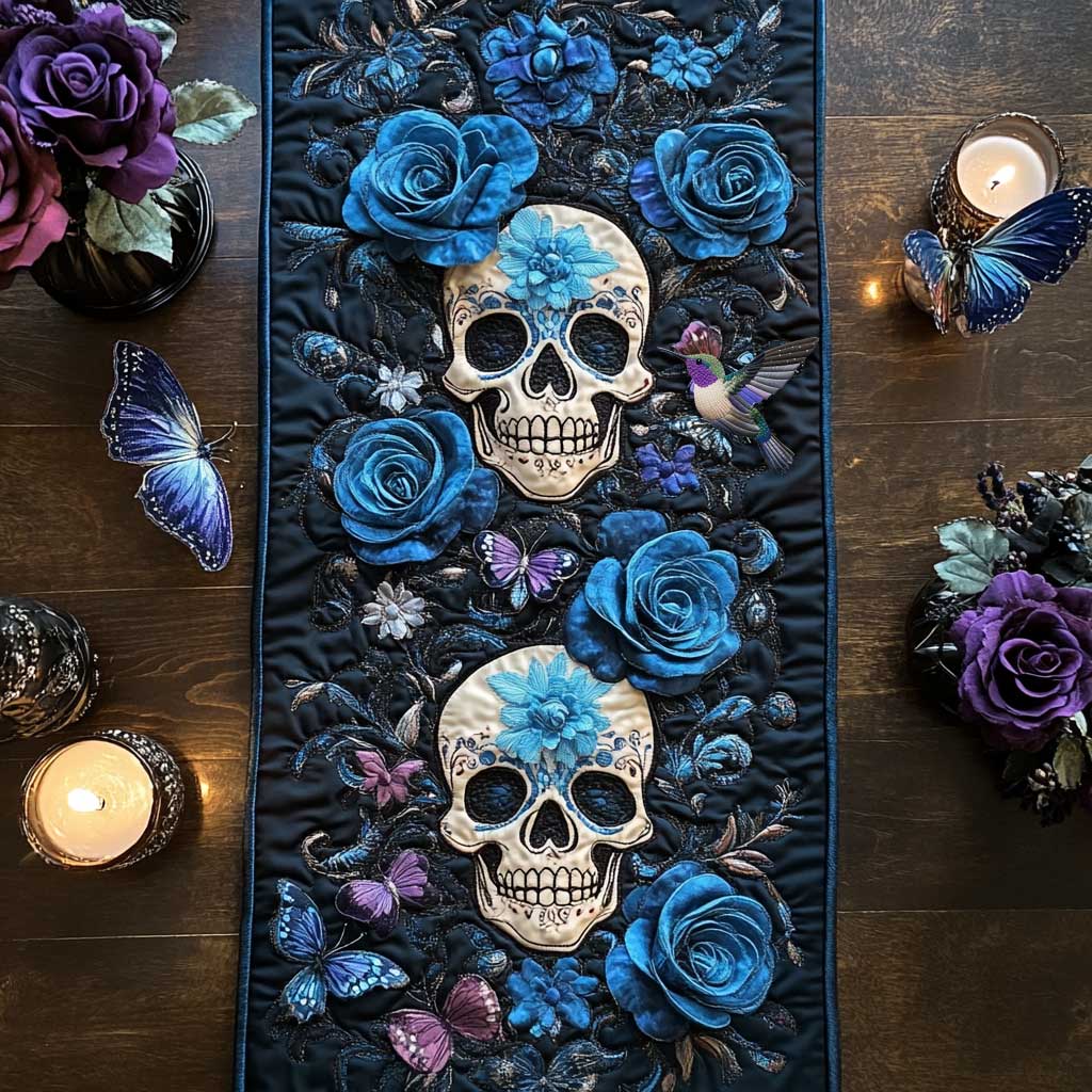 Day Of The Dead Enchantment WN2910078CL Quilted Table Runner