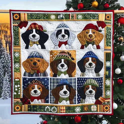 Beagle Festive Christmas WP1110001CL Quilt