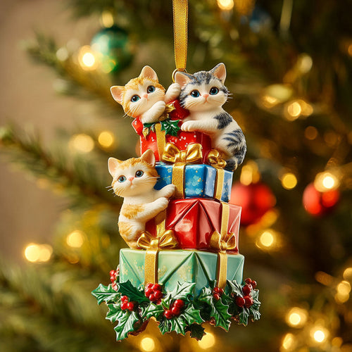Cat Christmas Dreamland WN0811007CL Christmas Ornament