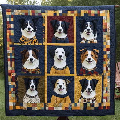 Cheerful Border Collie WN2009033CL Quilt