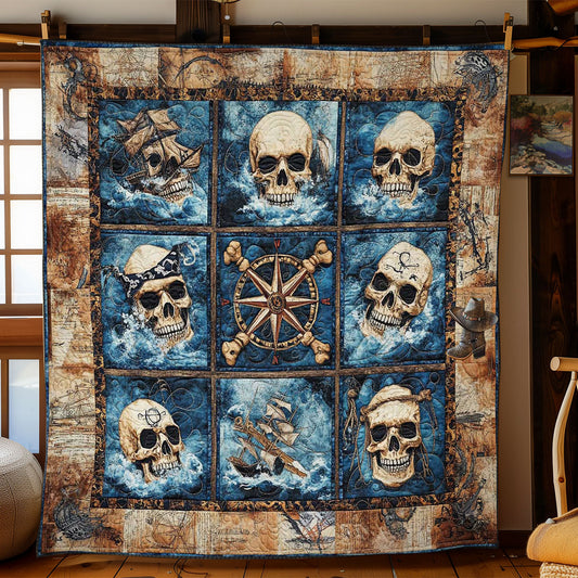 Nautical Skull Tales WN1212043CL Quilt