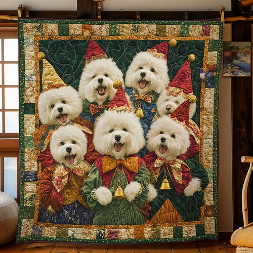 Bichon Frise Carnival WN0711088CL Quilt