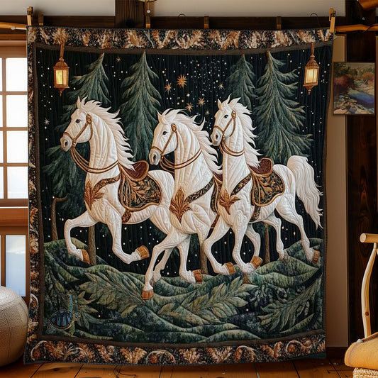 Golden Saddle Horse WN0512007CL Quilt