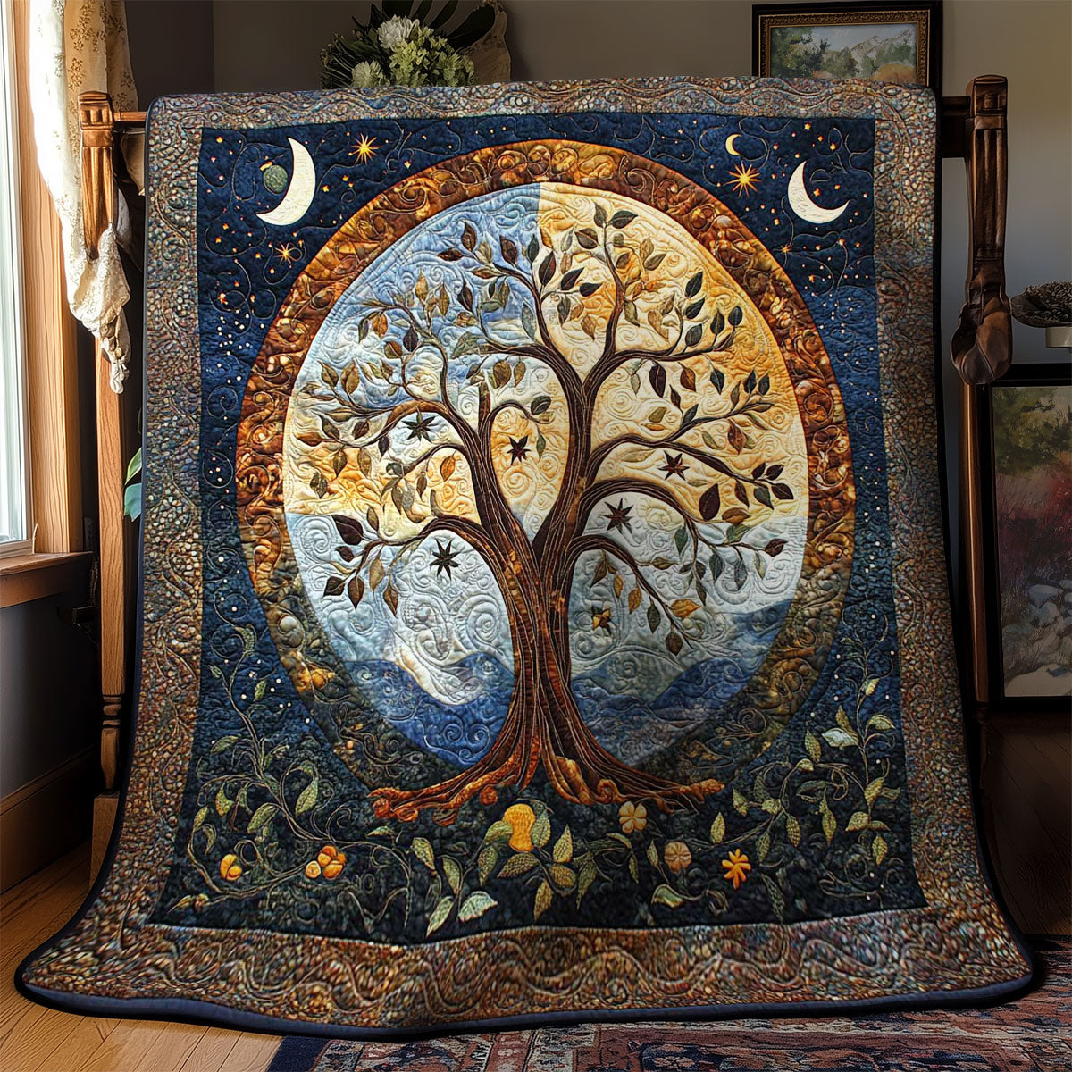 Lunar Tree Of Life WN0601052CL Quilt