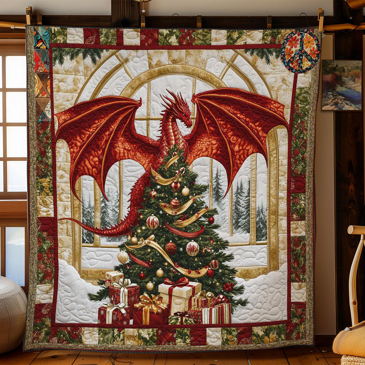 Dragon’s Noel Lights WN0612045CL Quilt