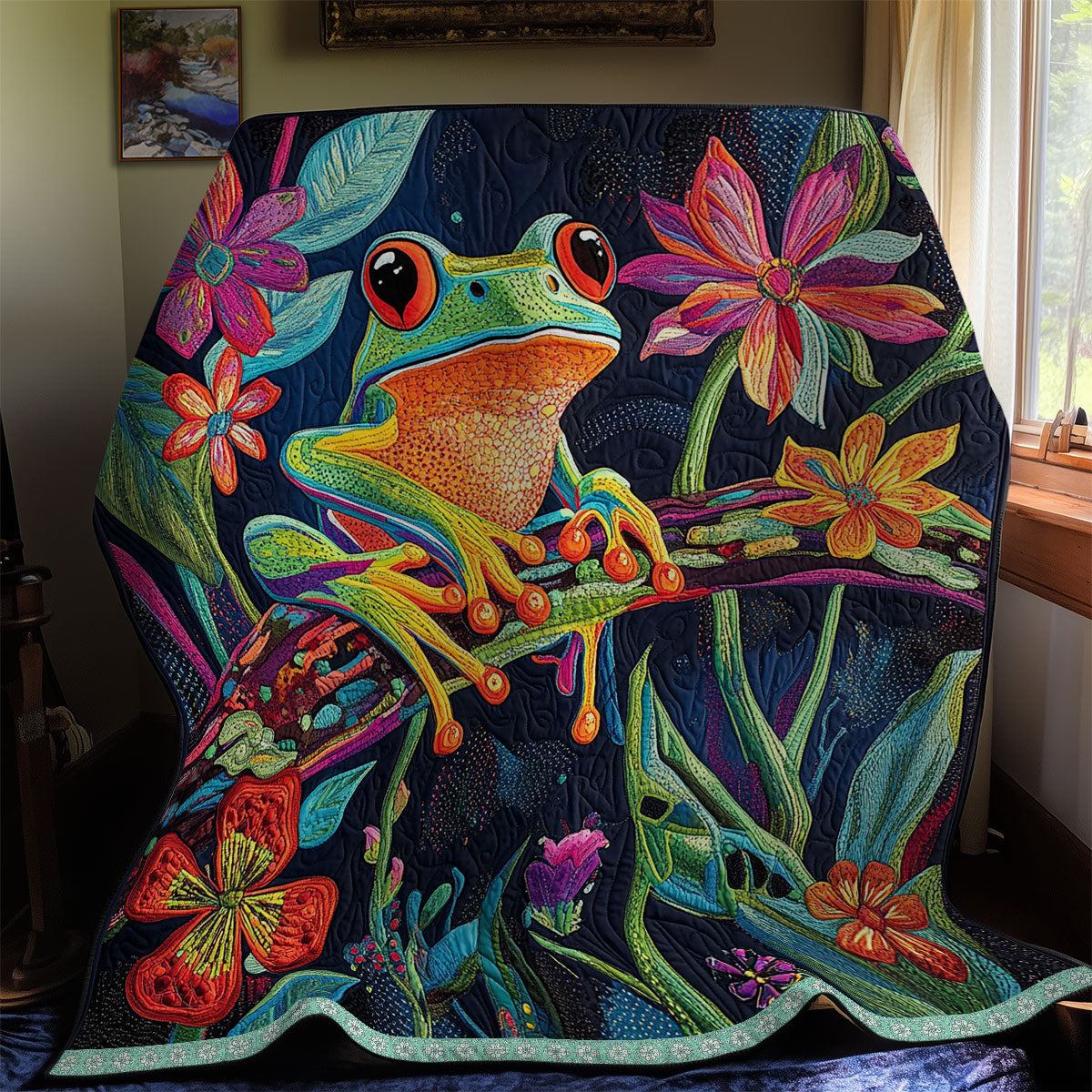 Frog Forest WX1211020CL Quilt