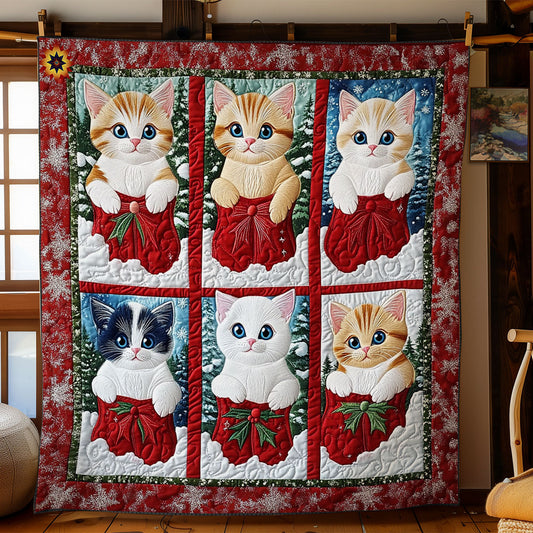 Christmas Kitten WY0712027CL Quilt