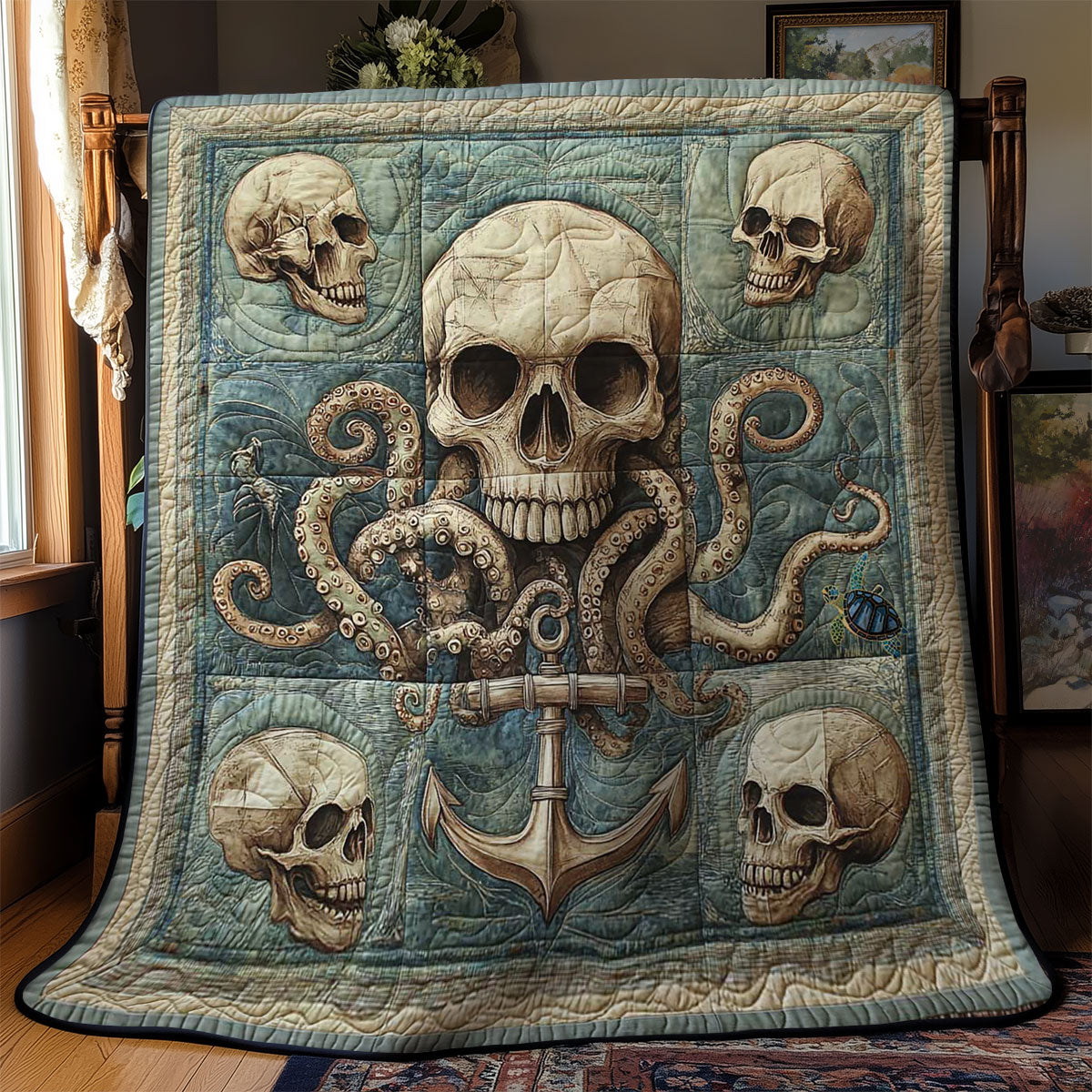 Anchor And Skull WN2311045CL Quilt