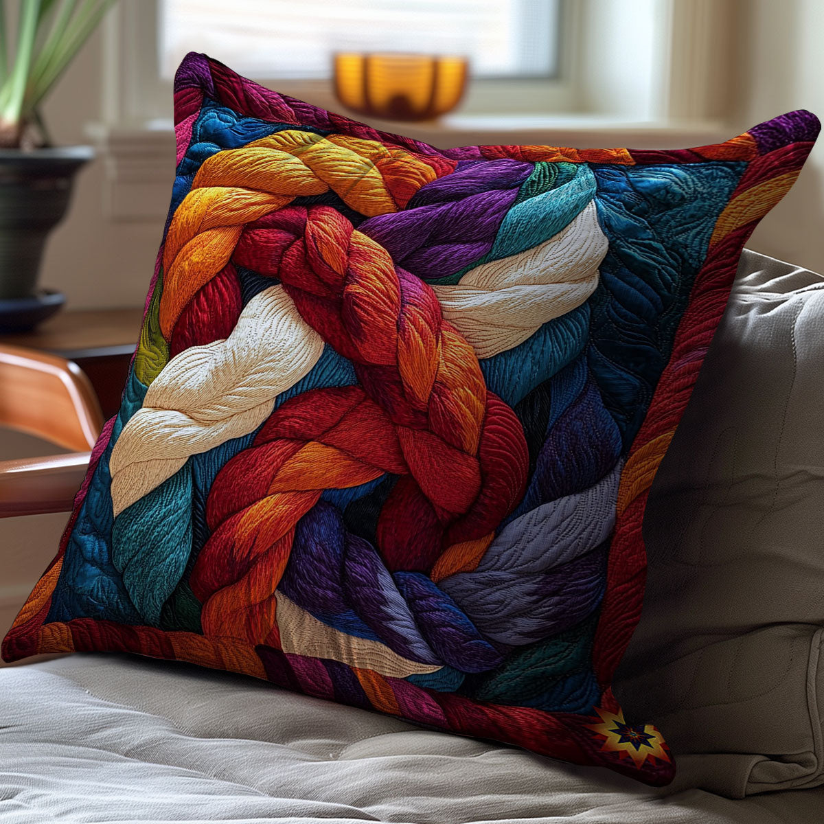 Colorful Wool WY0412075CL Quilt Pillow Case
