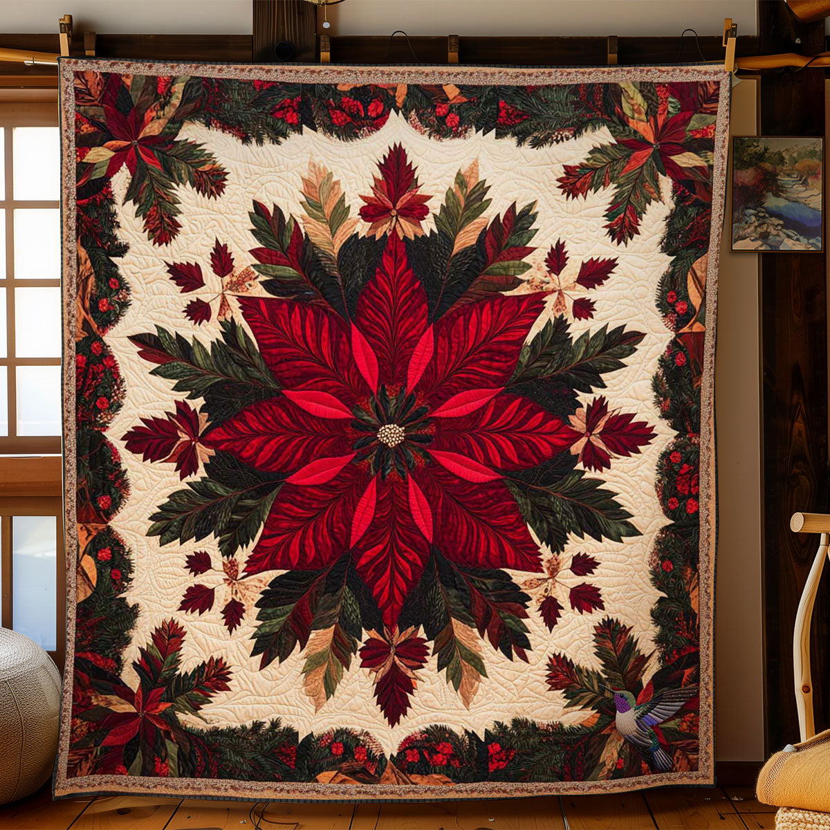 Native Christmas Bloom WN0111047CL Quilt