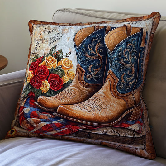 Cowboy Boots WY1312064CL Quilt Pillow Case