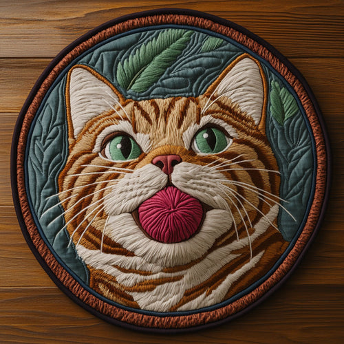 Playing Woolen CP0505012CL Quilted Round Mat