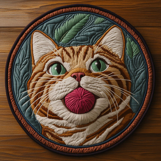 Playing Woolen CP0505012CL Quilted Round Mat