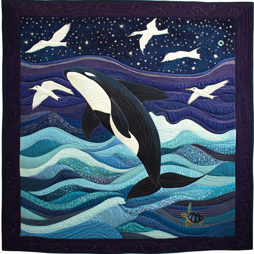 Sea Lonely Orca WP0612016CL Quilt