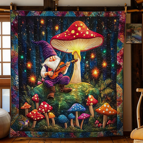 Gnome Playing Violin WY1912041CL Quilt