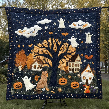 Dog's Autumn Frights WN0210053CL Quilt