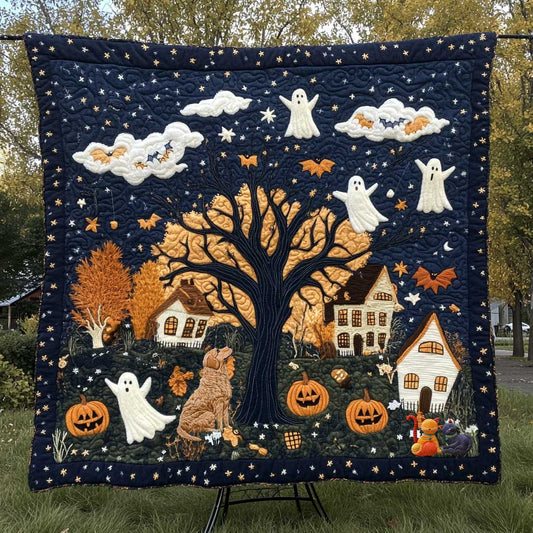 Dog's Autumn Frights WN0210053CL Quilt
