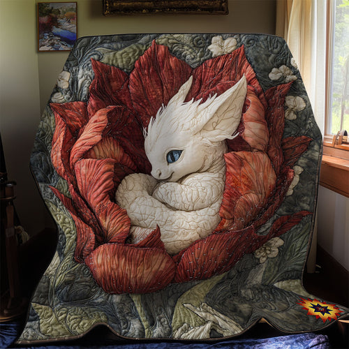 Baby Dragon In Flower WY1112001CL Quilt