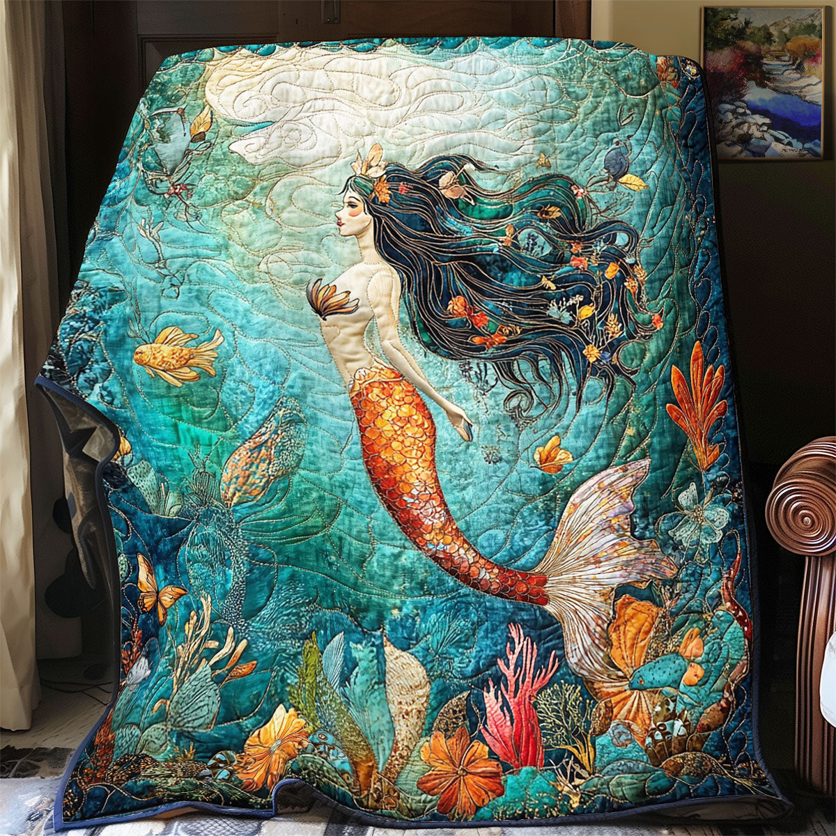 Mermaid WX3112026CL Quilt